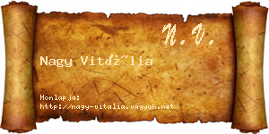Nagy Vitália névjegykártya